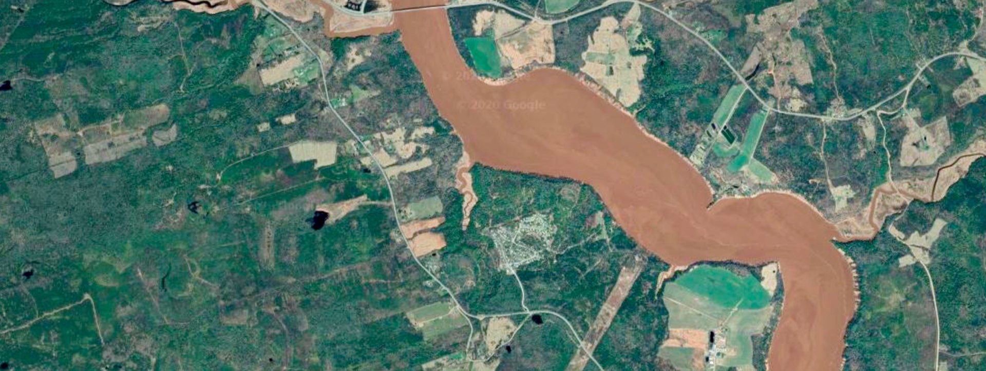 aerial view of shubanecadie river
